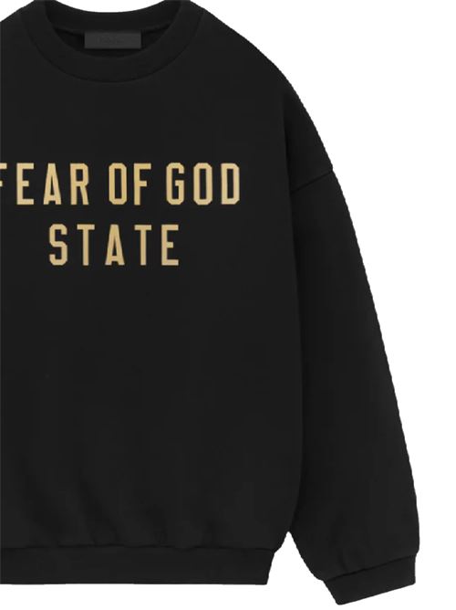 L'Essentials Fleece Crewneck nera Fear of God | 192BT246260FBLACK